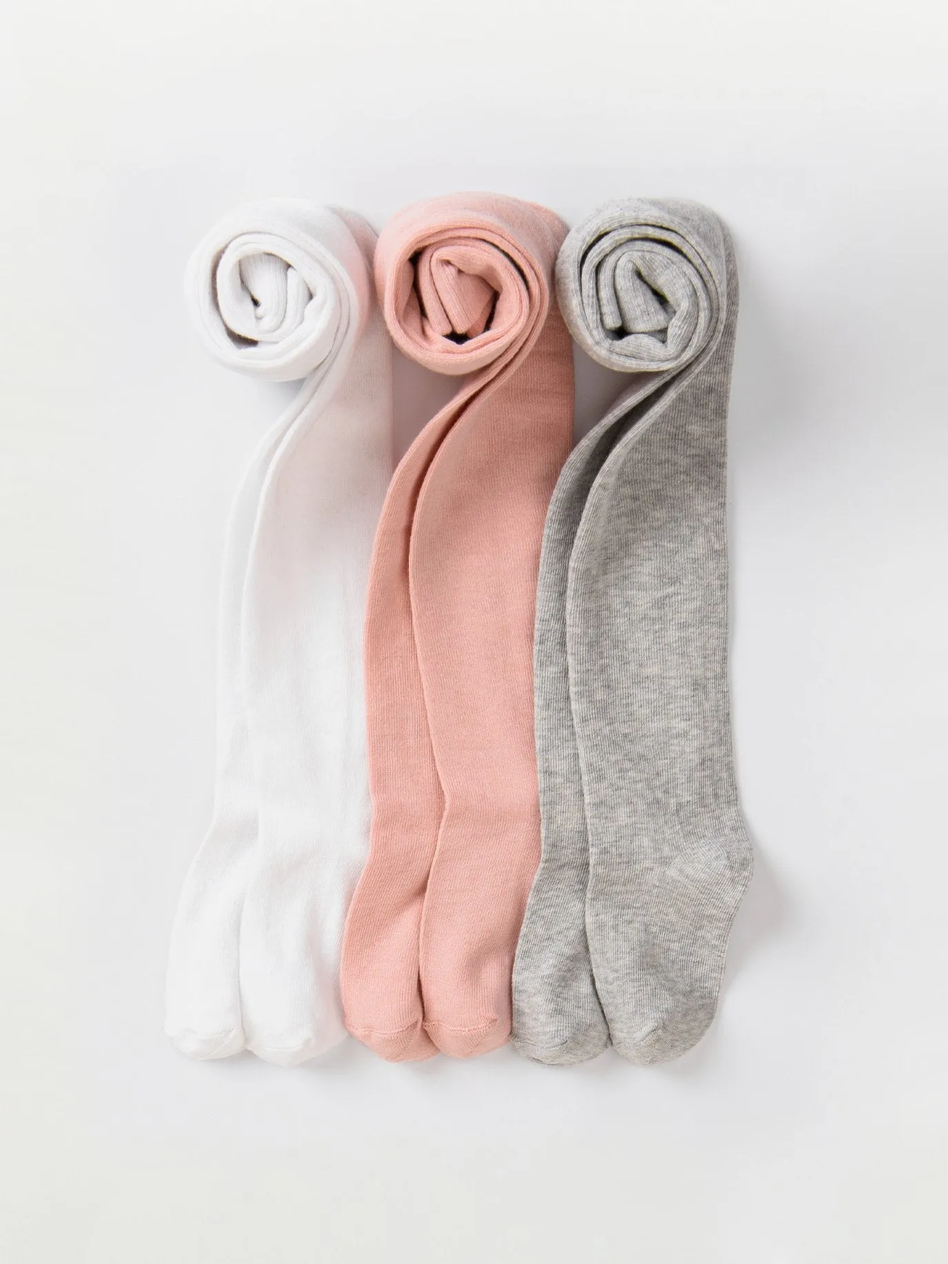 3 Pack Kids Tights - Plain