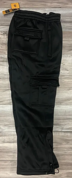 ACCESS MENS FLEECE CARGO JOGGERS (BLACK)
