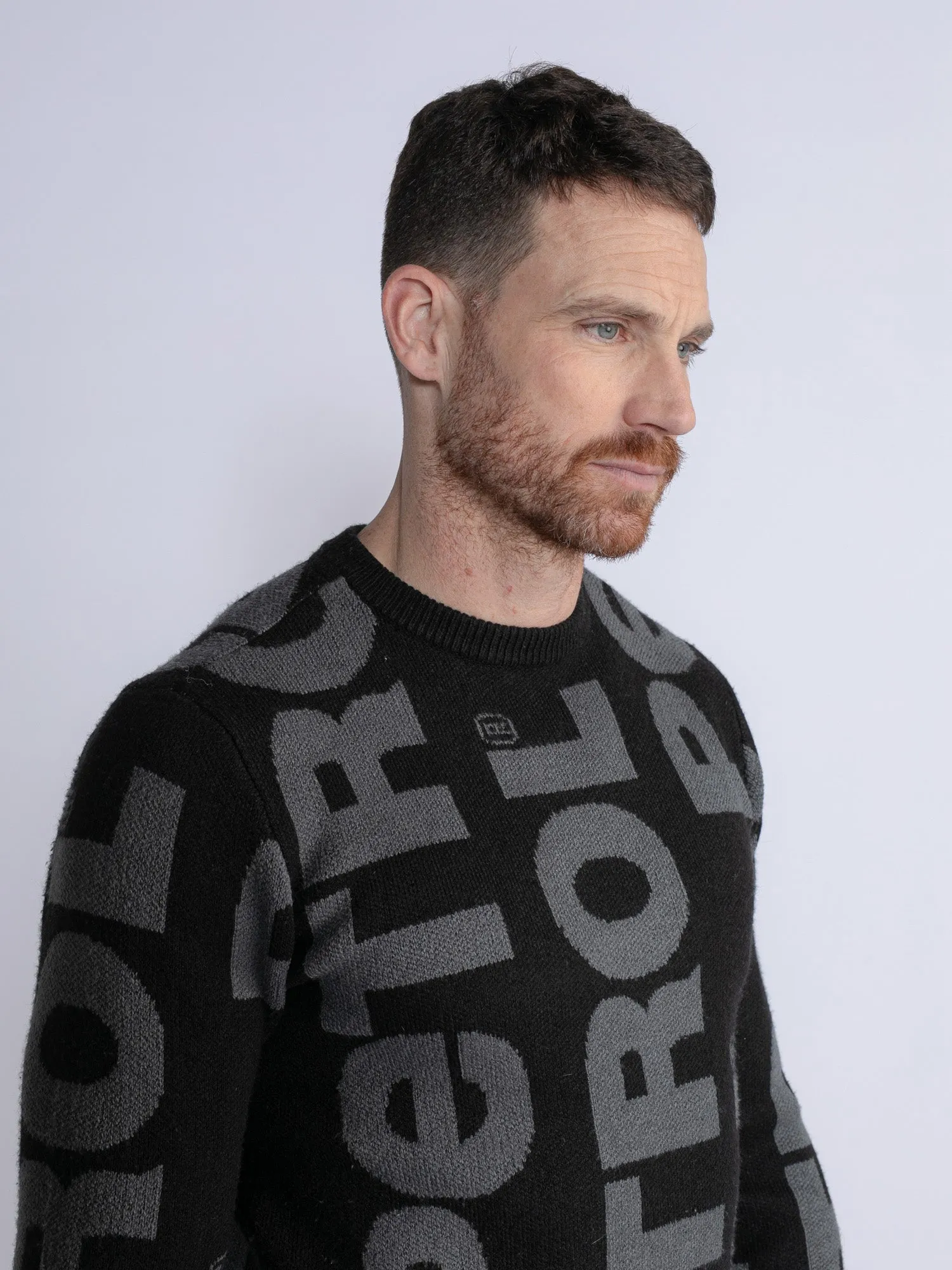All-over print pullover Blue Island