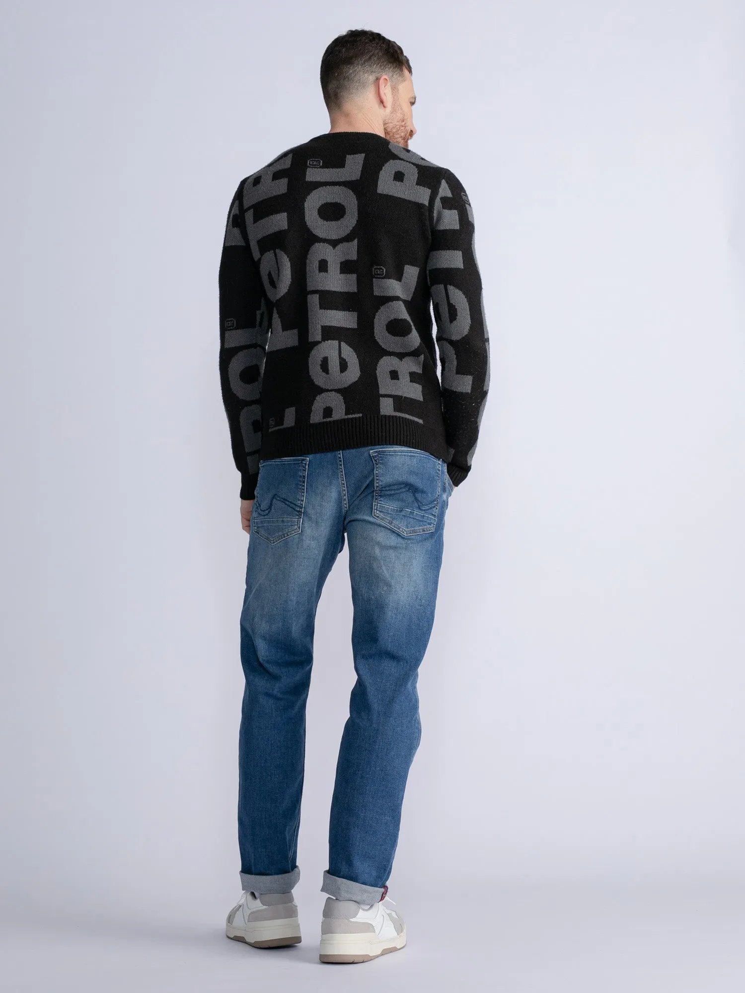 All-over print pullover Blue Island