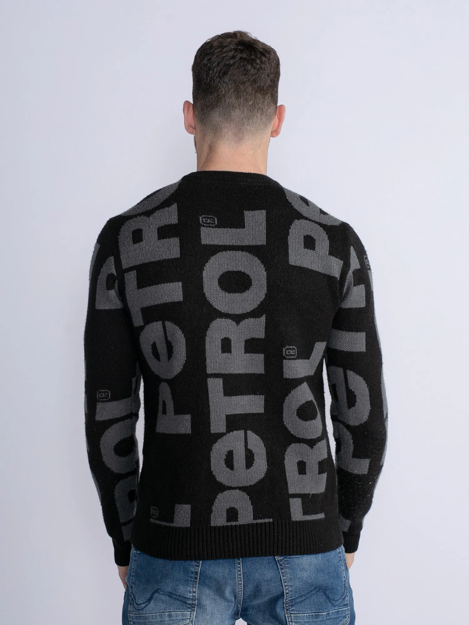 All-over print pullover Blue Island