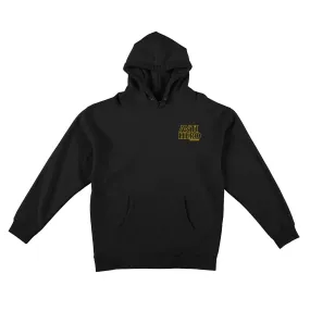 Antihero Lil Black Hero Outline Embroidered Hoodie - Black/Yellow