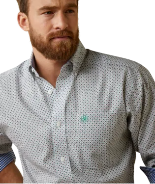 ARIAT Men's Wrinkle Free Flynt Fitted Shirt 10045070