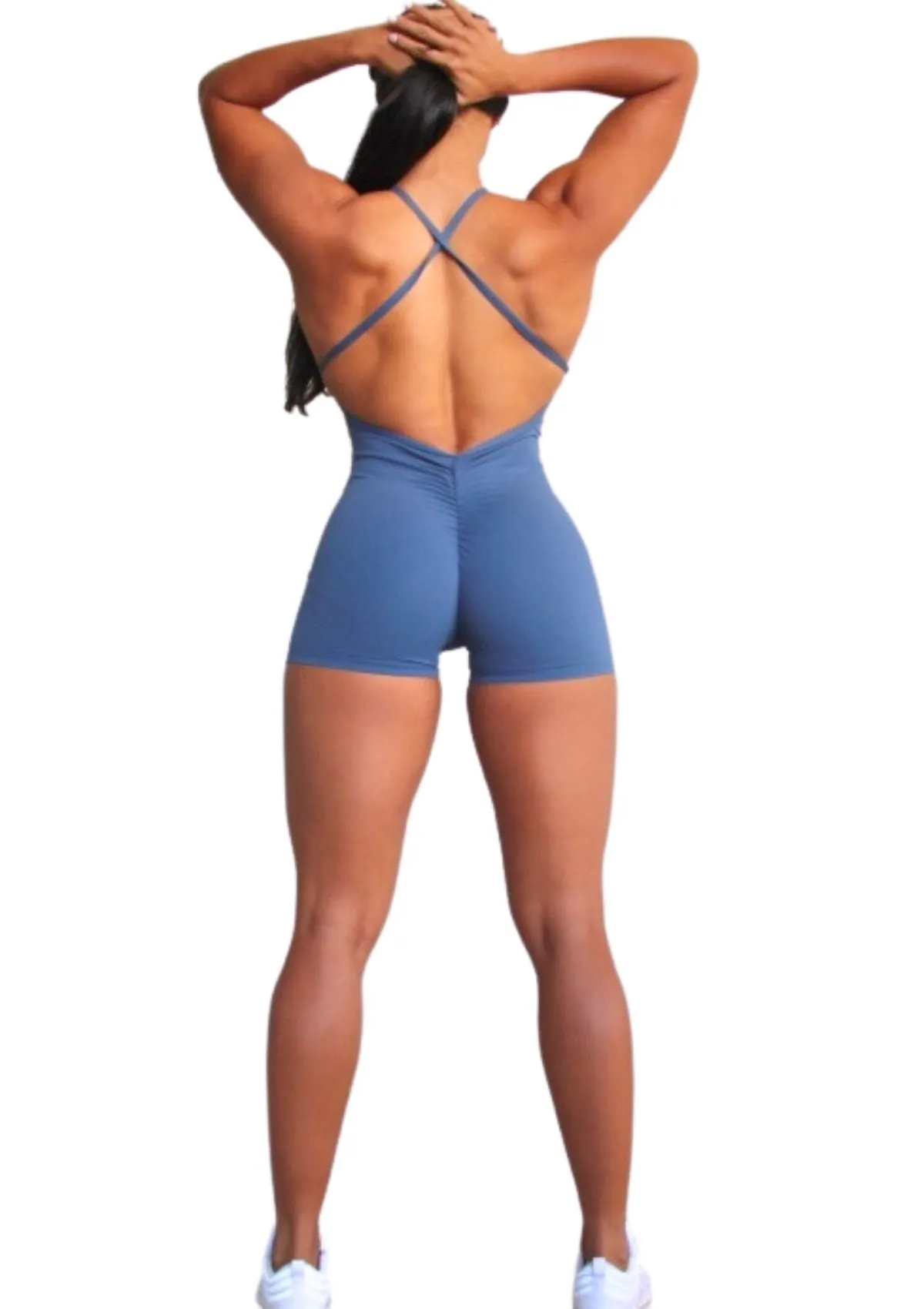 Basics Heartbreaker Jumpsuit Short - Soft Navy