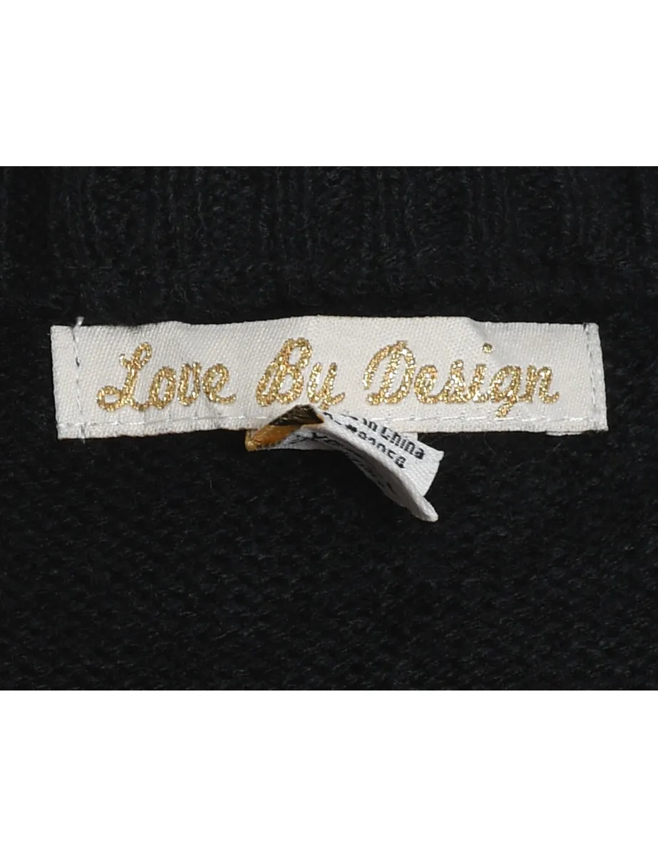 Black Christmas Jumper - XL