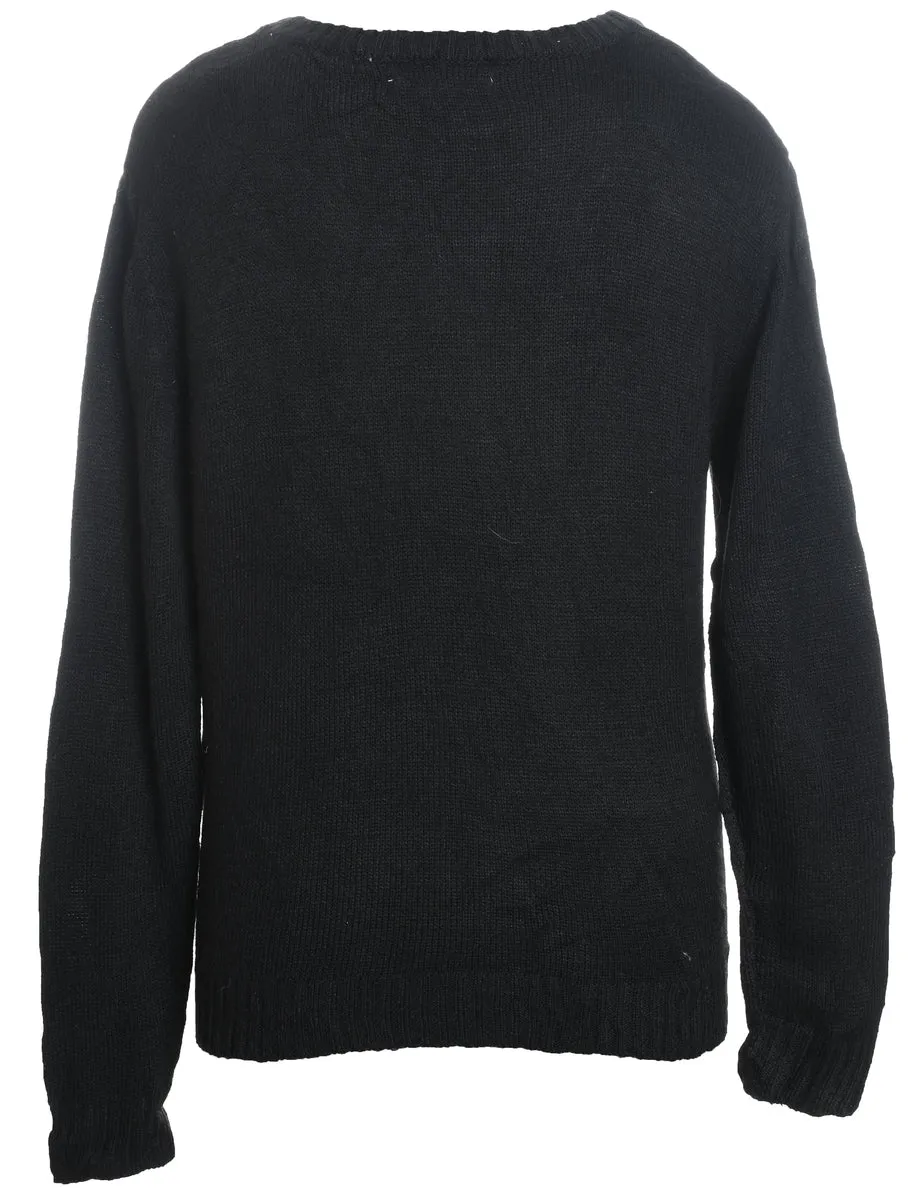 Black Christmas Jumper - XL