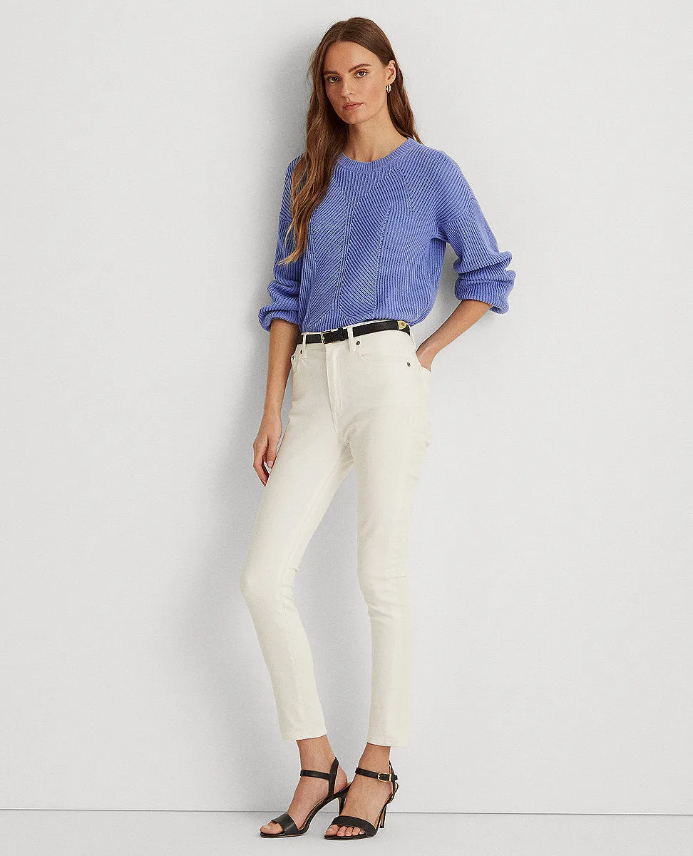 Blouson-Sleeve Sweater In Blue
