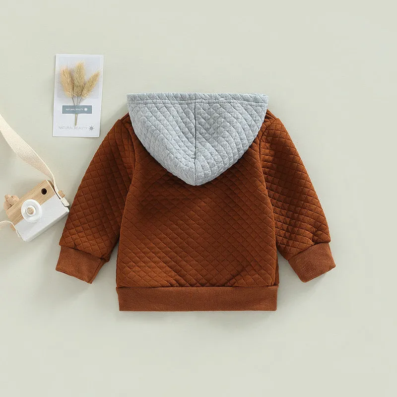 Boy’s Diamond Quilted Hooded Jacket
