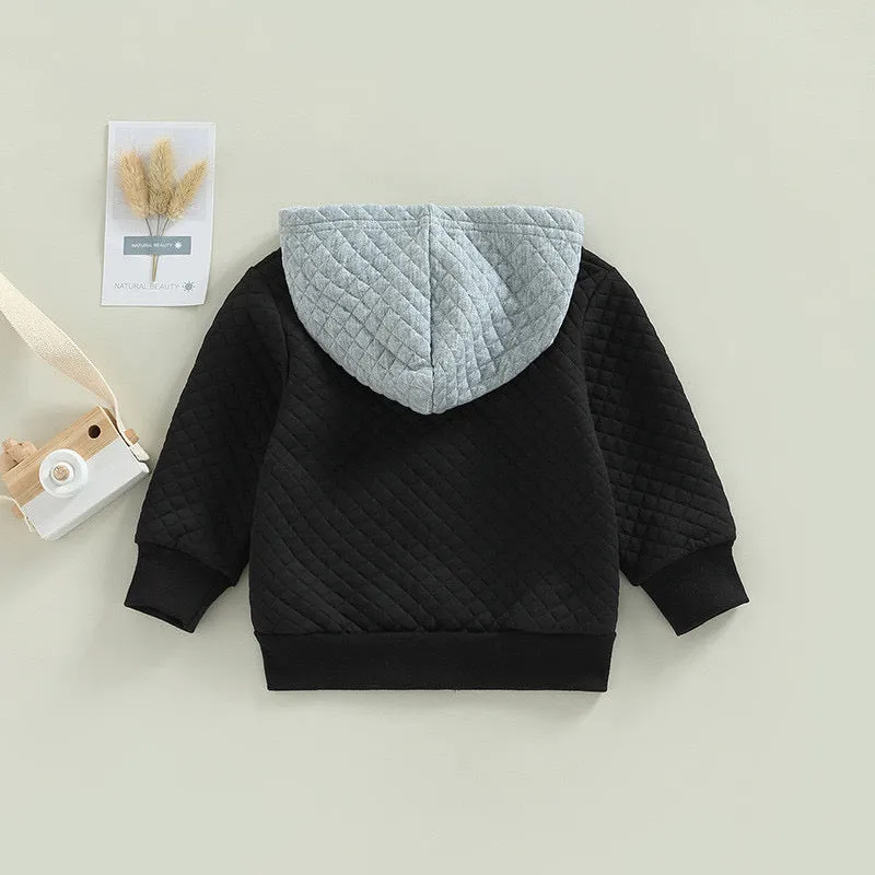 Boy’s Diamond Quilted Hooded Jacket