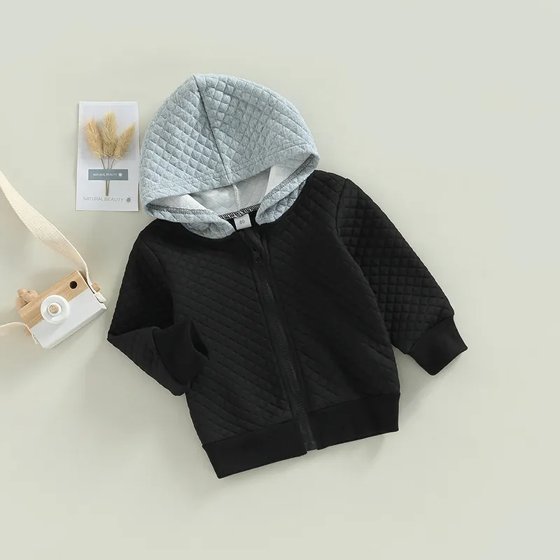 Boy’s Diamond Quilted Hooded Jacket