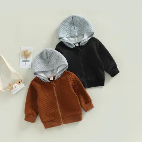 Boy’s Diamond Quilted Hooded Jacket