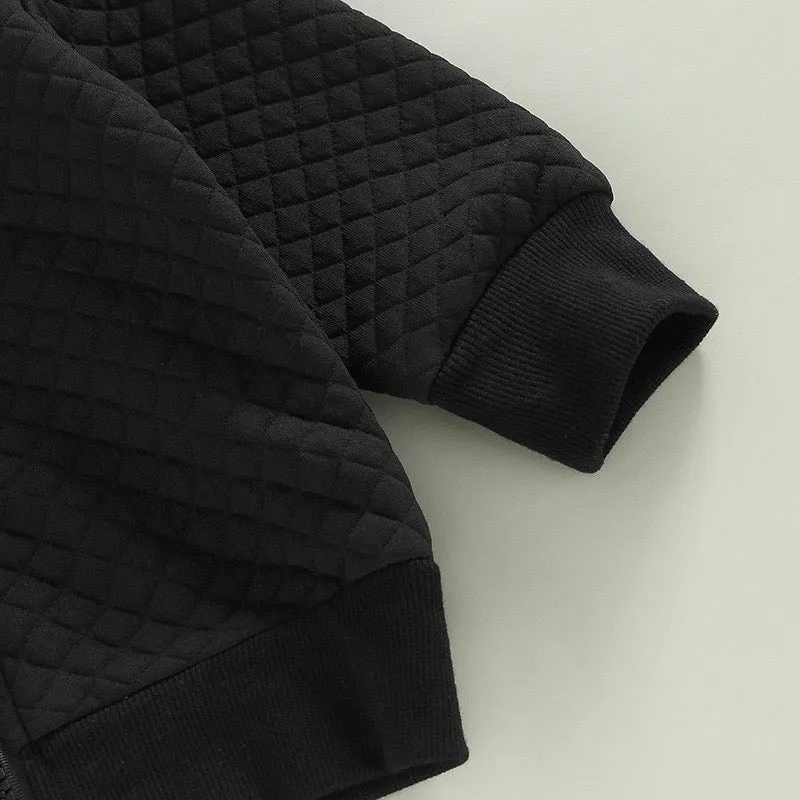 Boy’s Diamond Quilted Hooded Jacket