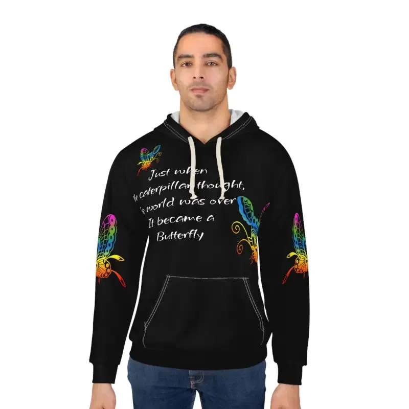 Caterpillar Butterfly Transformation Pullover Hoodie
