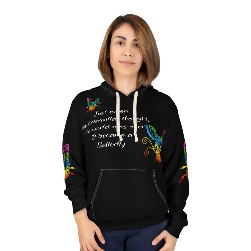 Caterpillar Butterfly Transformation Pullover Hoodie