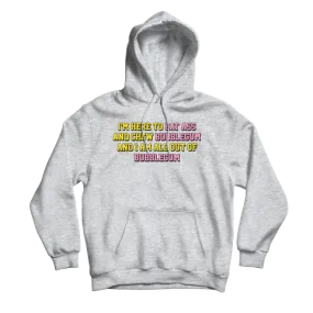 Chew Bubblegum Grey Hoodie