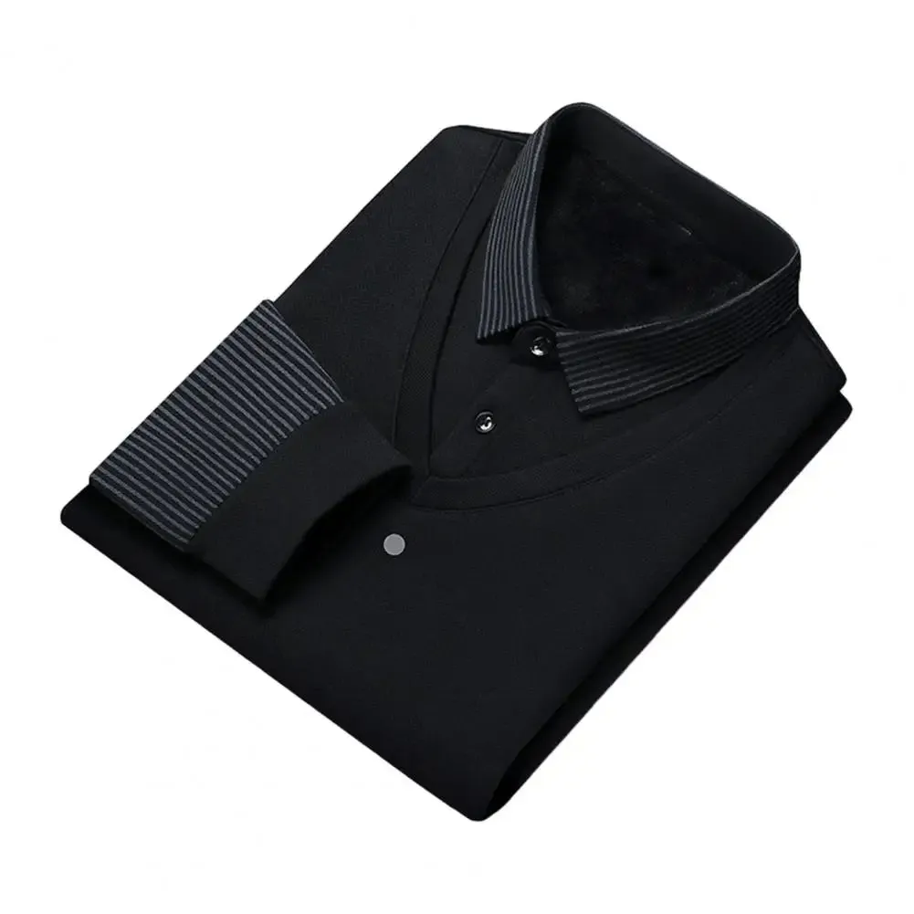 Contrast Collar Knit Polo Shirt