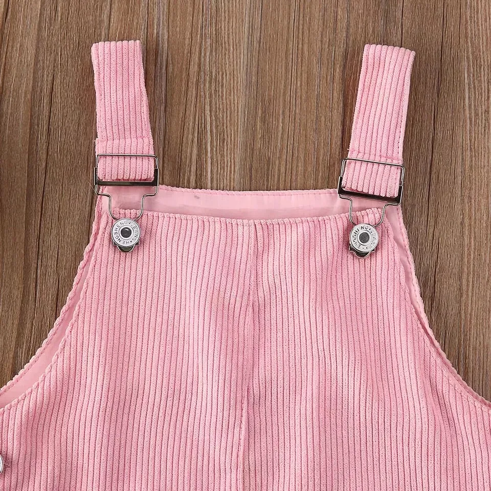 Corduroy overall dress