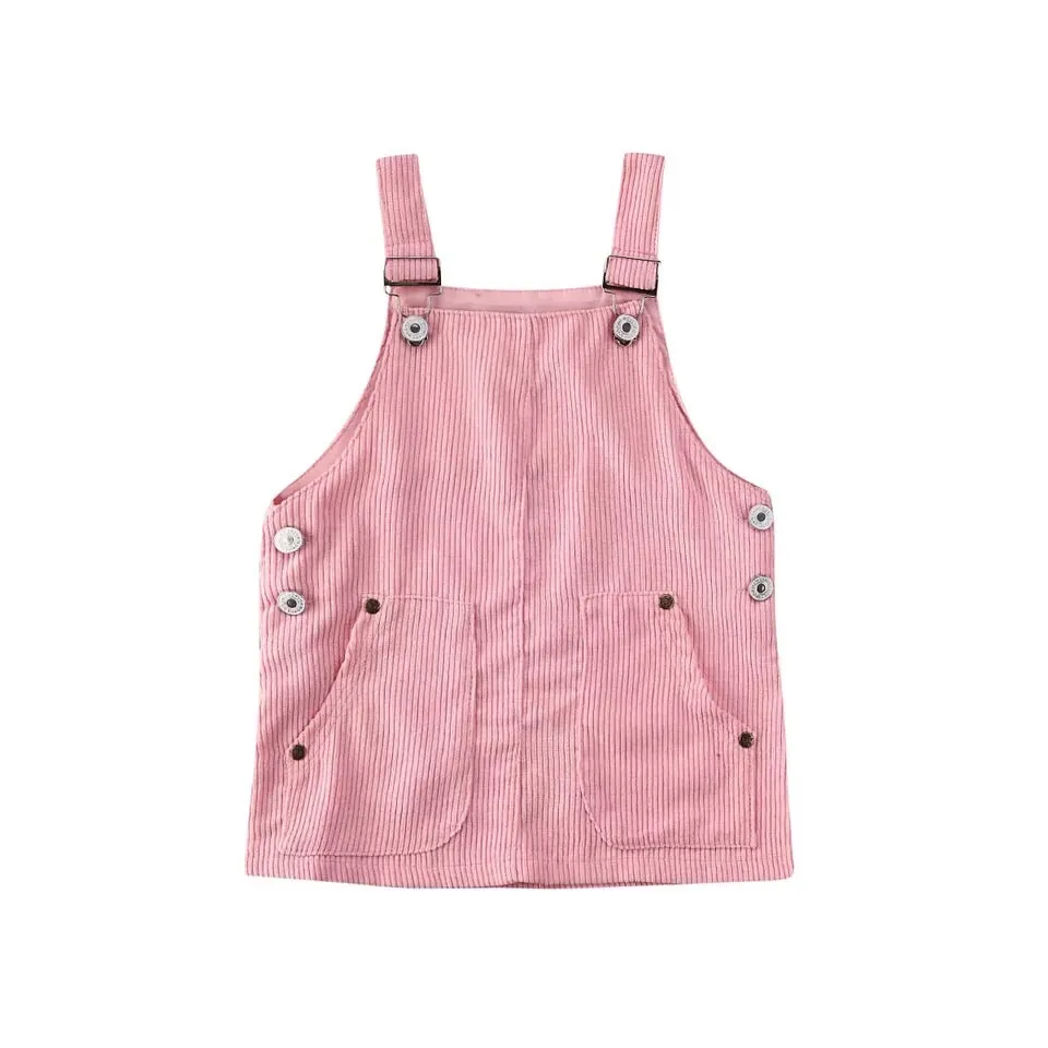 Corduroy overall dress