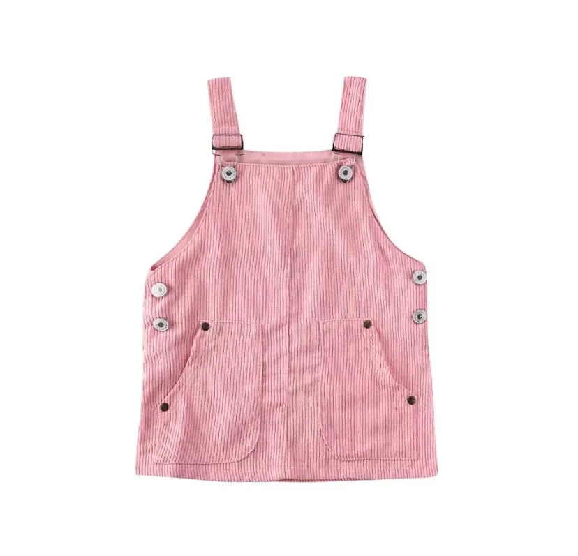 Corduroy overall dress