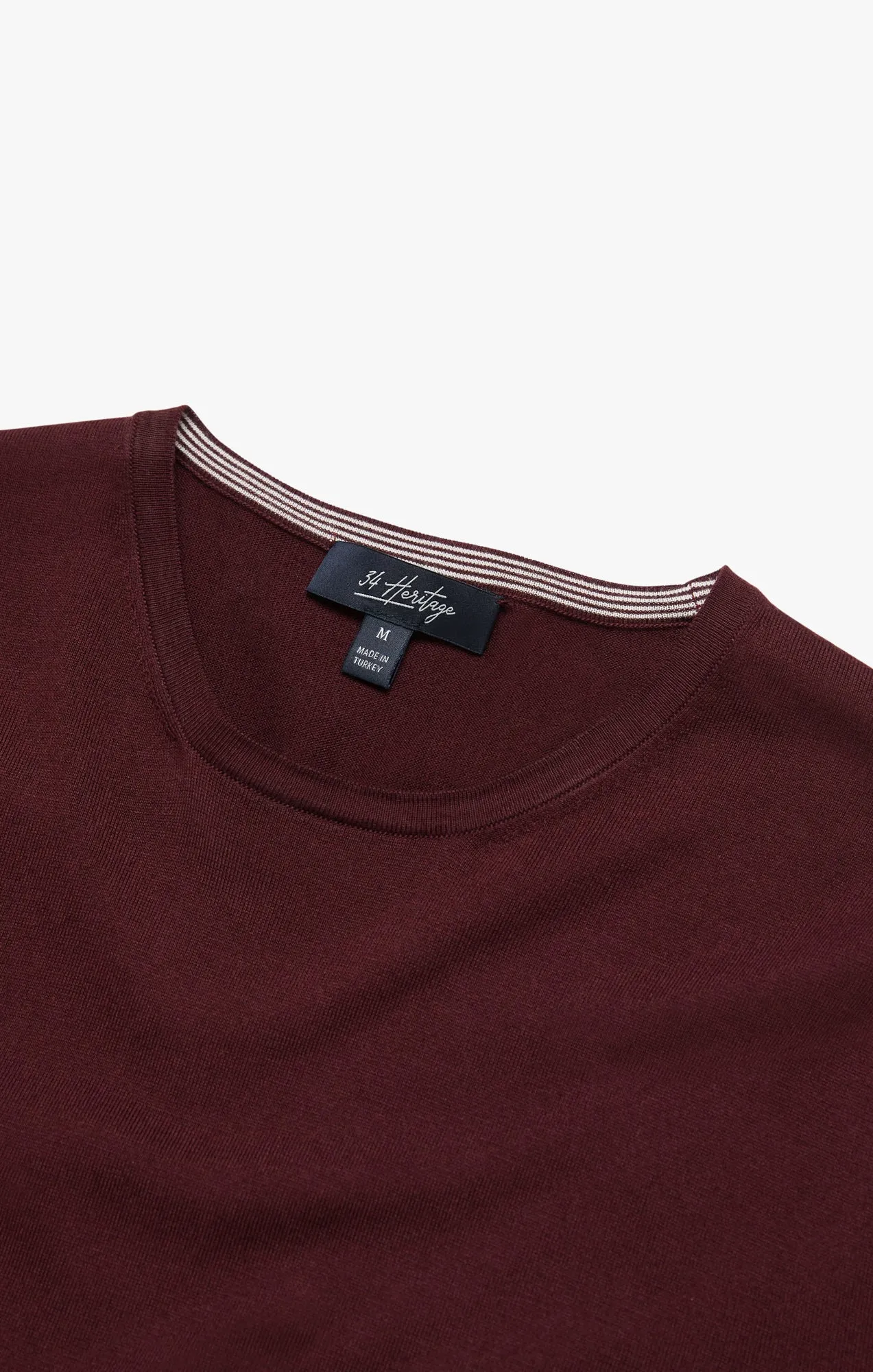 Crew Neck Sweater In Decadent Chocolate