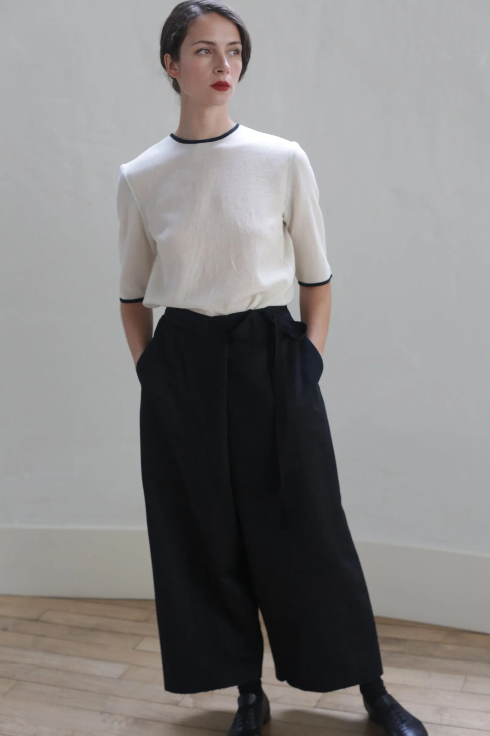 Crewneck Tee Japanese Wool Gauze - Undyed