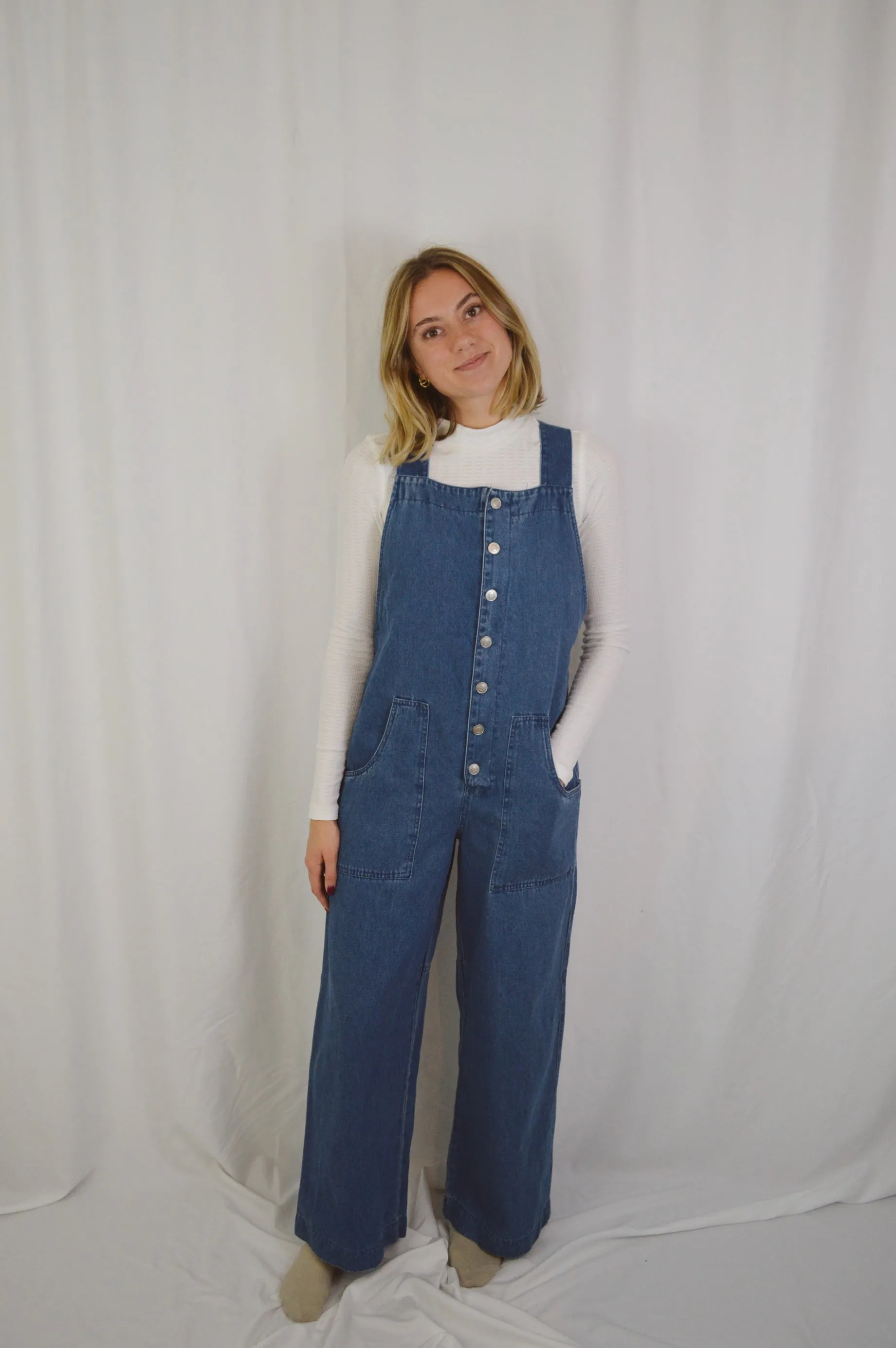 DENIM OVERALL JUMPSUIT