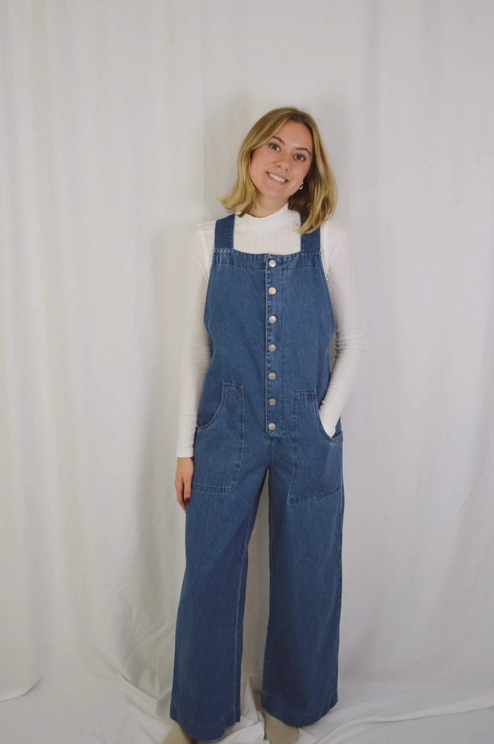 DENIM OVERALL JUMPSUIT