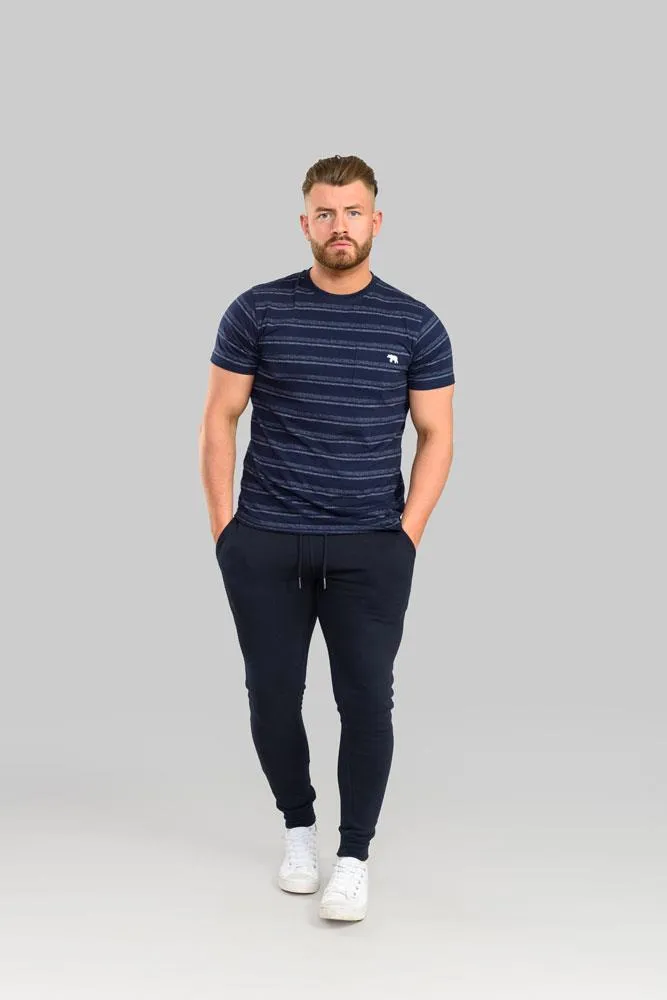 Duke - D555 Cuffed Jogger With Side And Back Pockets In Navy 2Xl- 6Xl