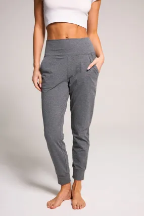 EASY KNIT JOGGER - HEATHER CHARCOAL