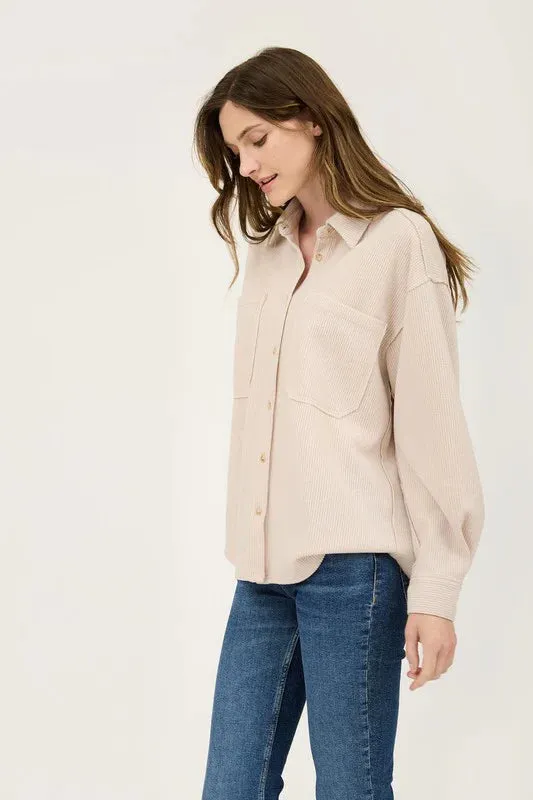 Everday Soft Ribbed Shackets - 2 Colors!