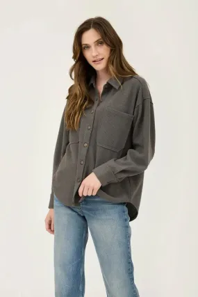 Everday Soft Ribbed Shackets - 2 Colors!