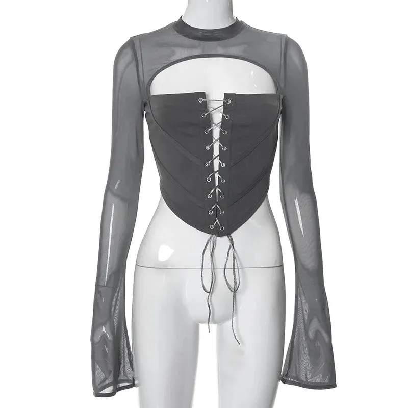 Everything Tumbling Down Crop Top