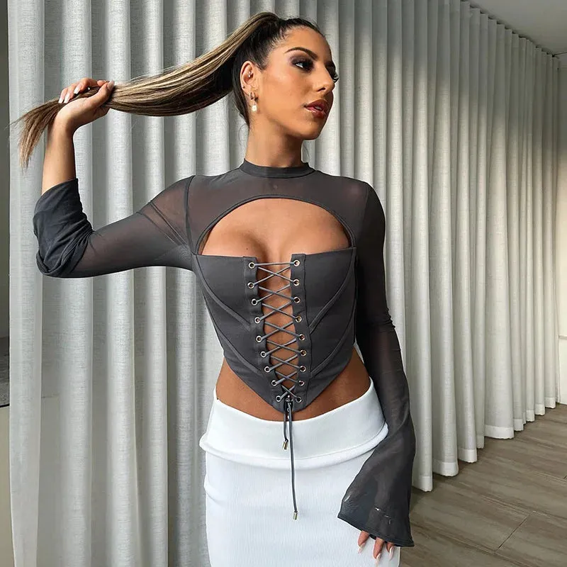 Everything Tumbling Down Crop Top