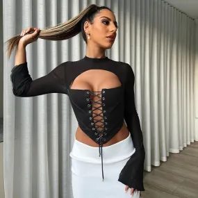 Everything Tumbling Down Crop Top