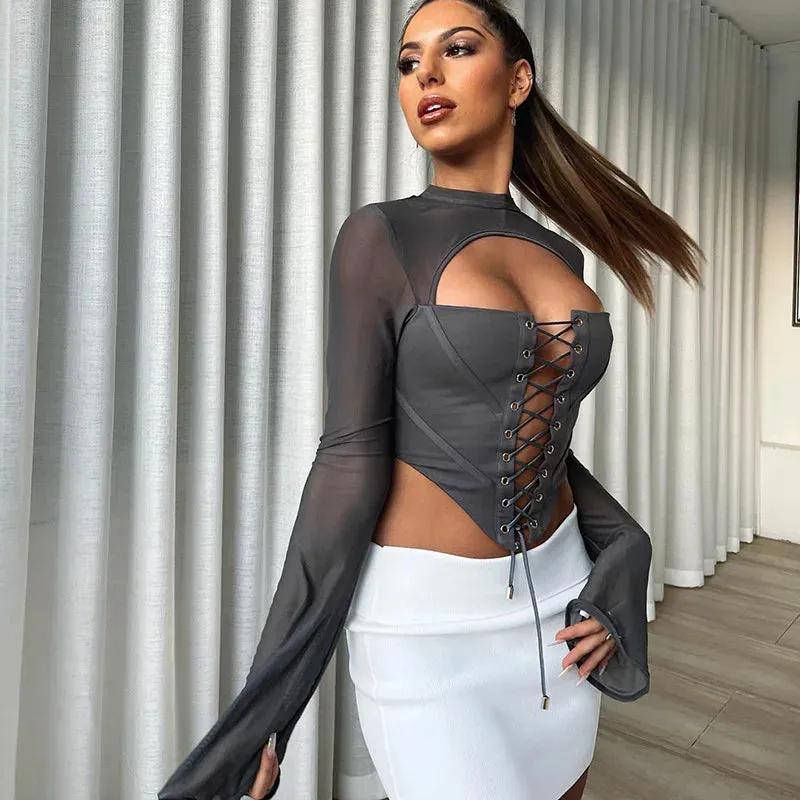 Everything Tumbling Down Crop Top
