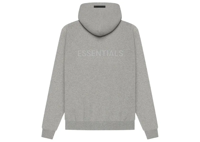 Fear of God Essentials Pullover Hoodie Dark Heather Oatmeal (Preowned Size M)