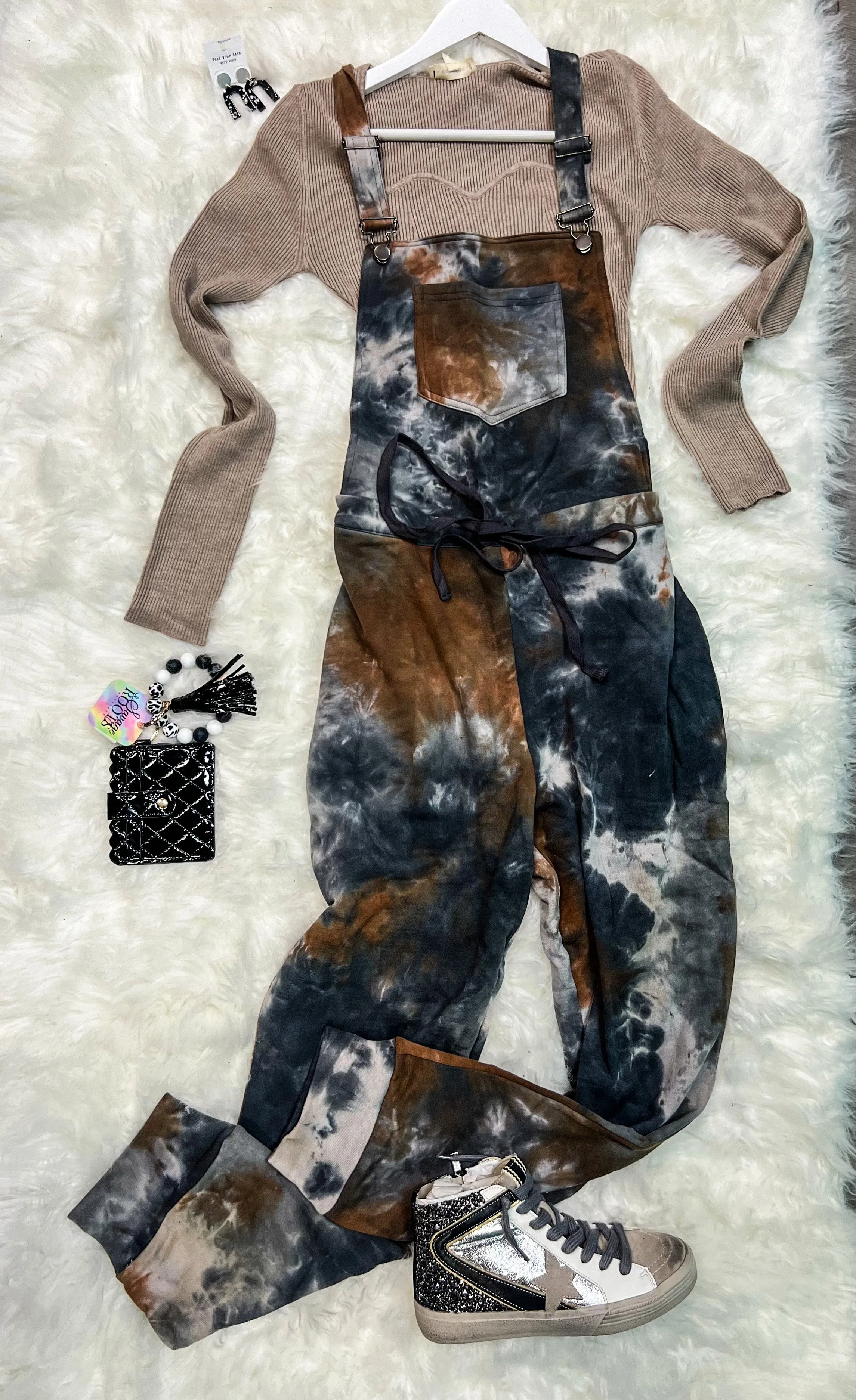 Follow My Lead Mineral Wash Overall