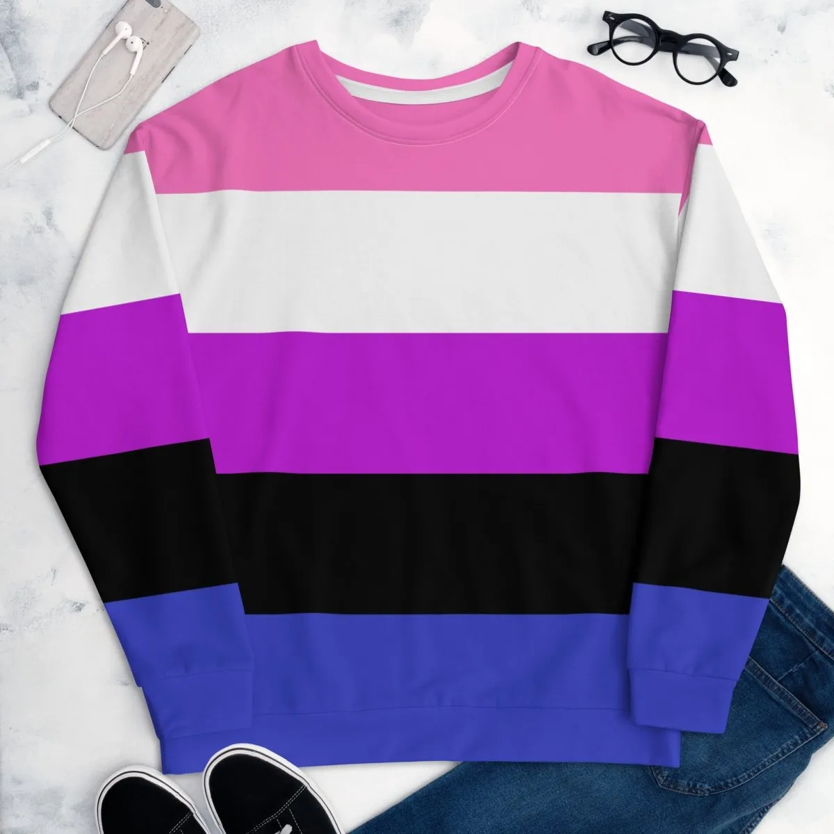 Genderfluid Flag Sweatshirt