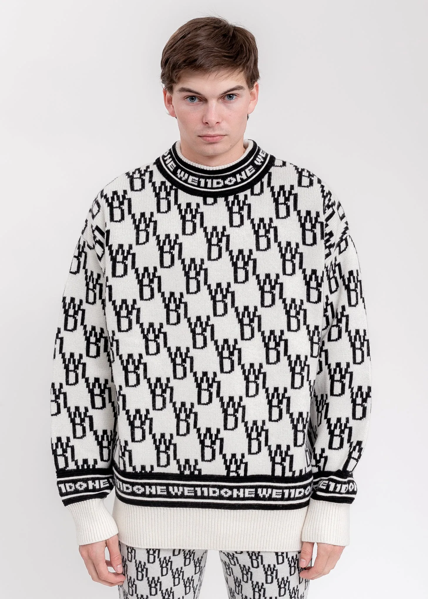 Ivory WD1 Allover Logo Jumper