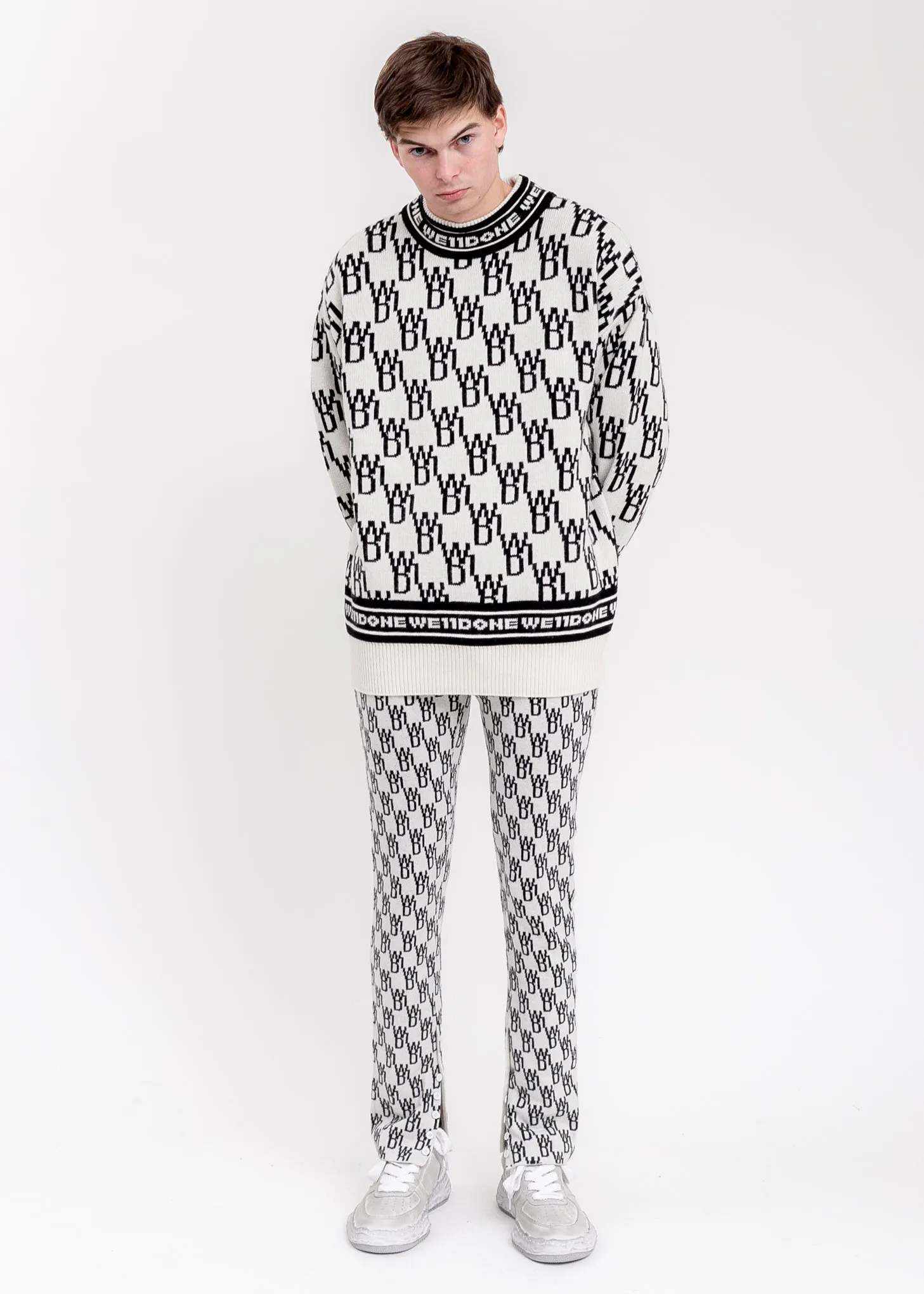 Ivory WD1 Allover Logo Jumper