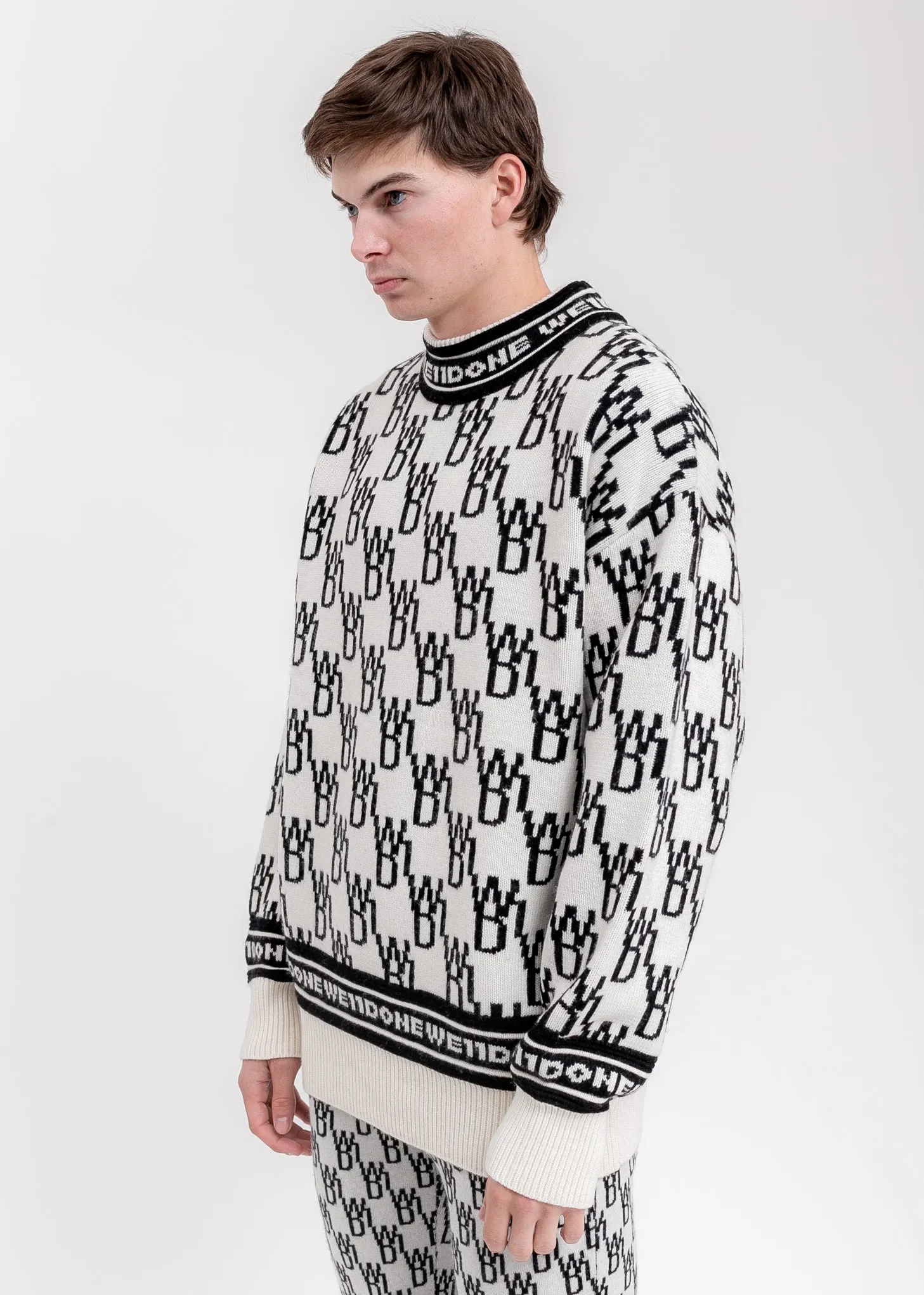 Ivory WD1 Allover Logo Jumper