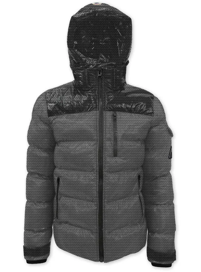Jacquard Quilted Puffer Jacket
