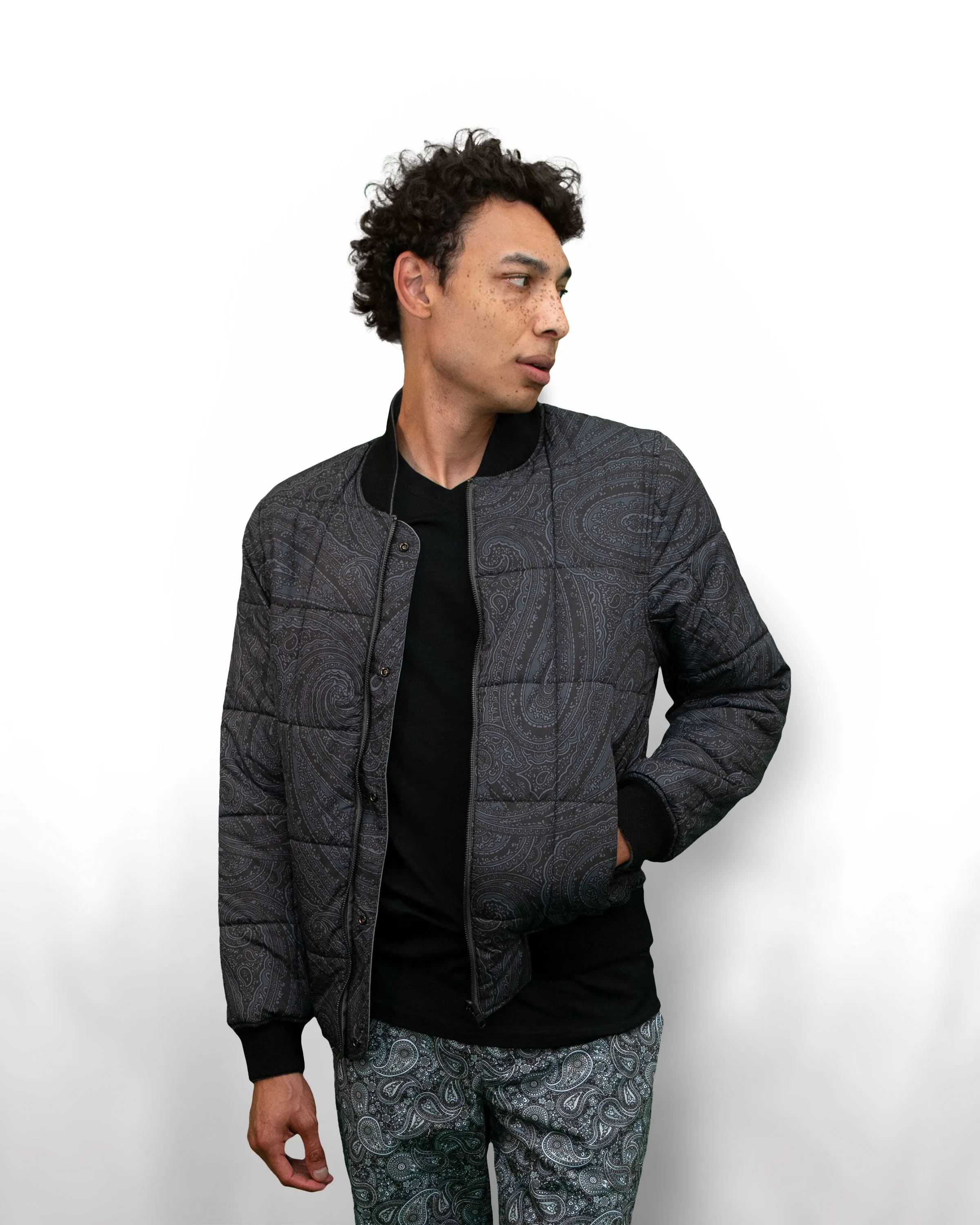 JENKIN REVERSIBLE BLOUSON JACKET - FLANNEL