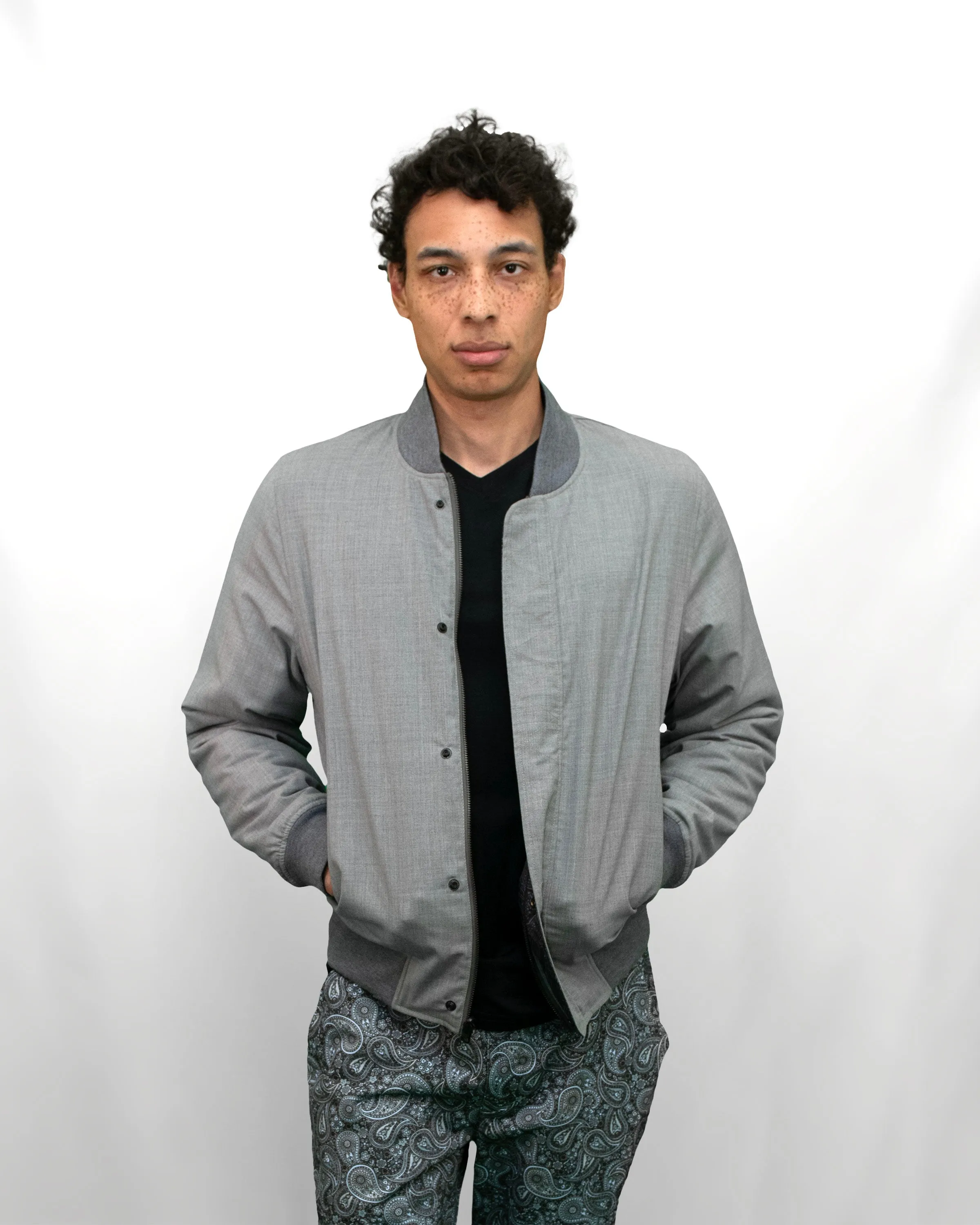 JENKIN REVERSIBLE BLOUSON JACKET - FLANNEL