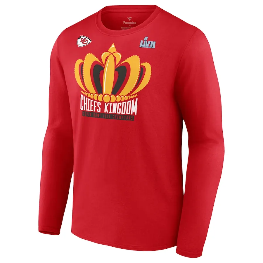 KANSAS CITY CHIEFS MEN'S SUPER BOWL LVII CHAMPIONS LAST STANDING LONG SLEEVE T-SHIRT