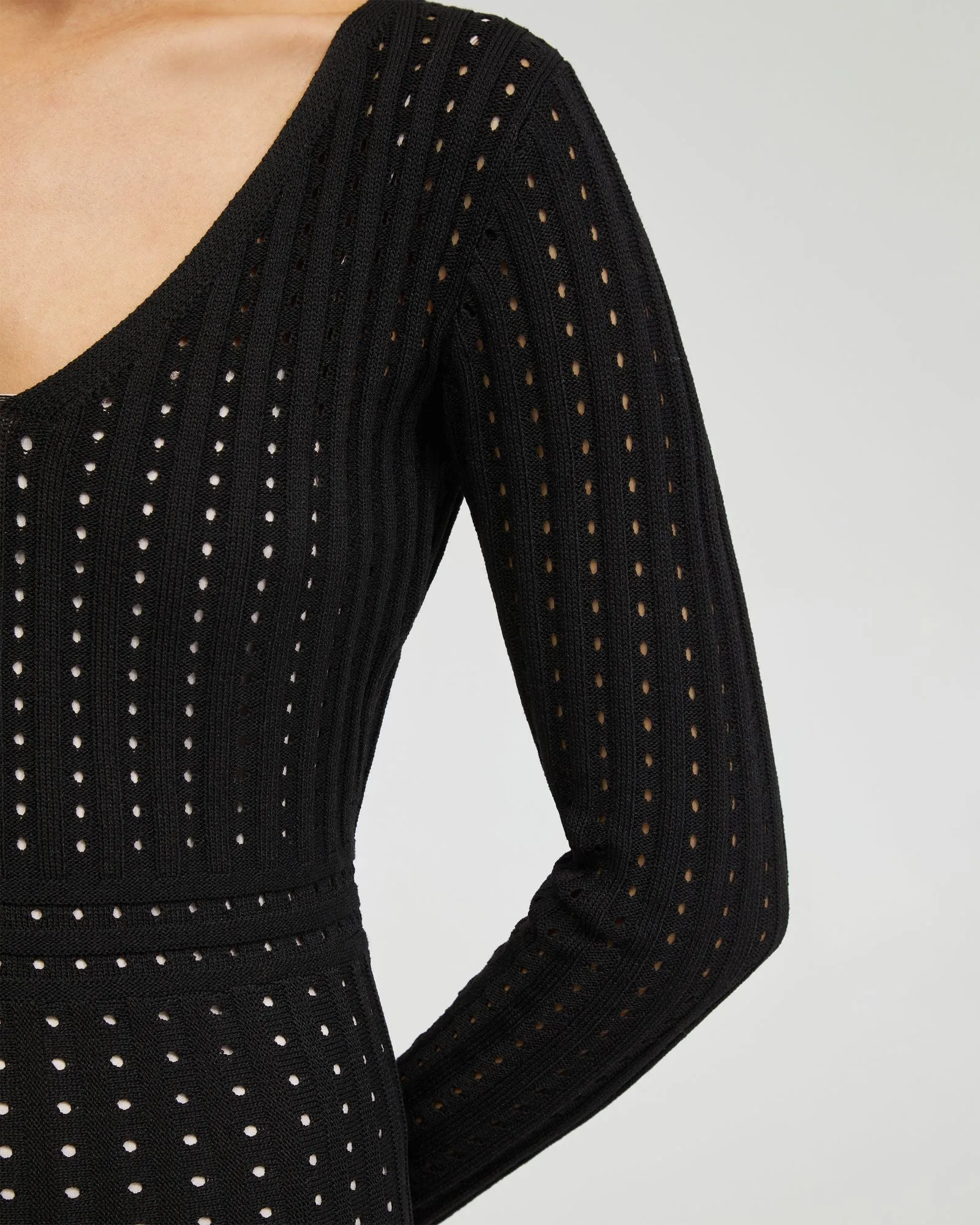 Keiko Kntted Dress With Slip In Nude
