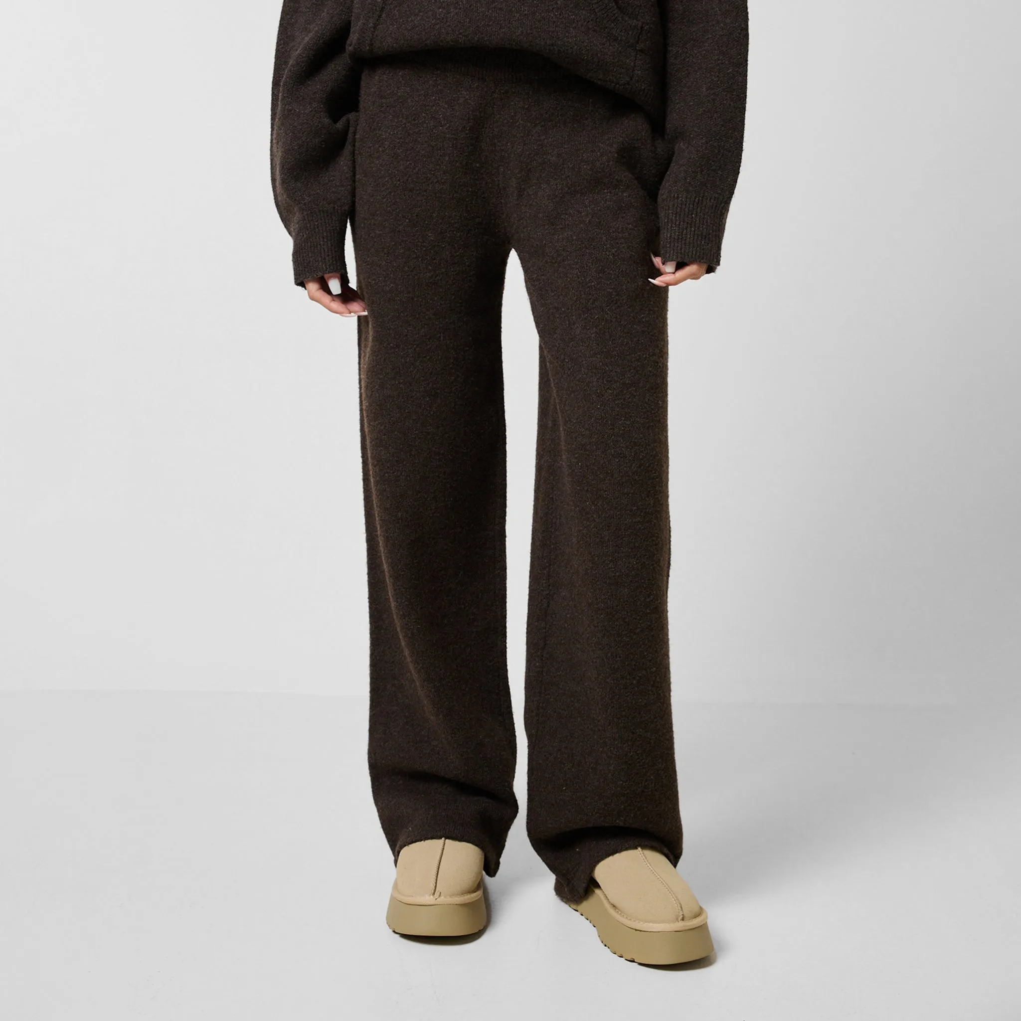 Knit CLSR Tracksuit | Brown Marl