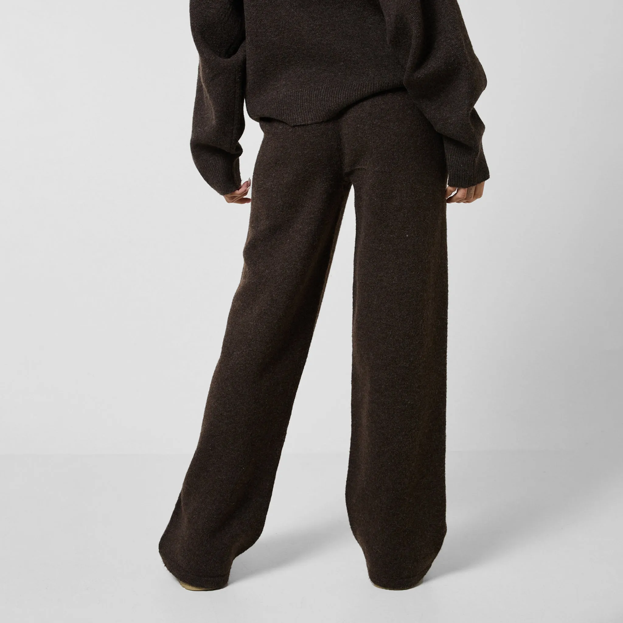 Knit CLSR Tracksuit | Brown Marl