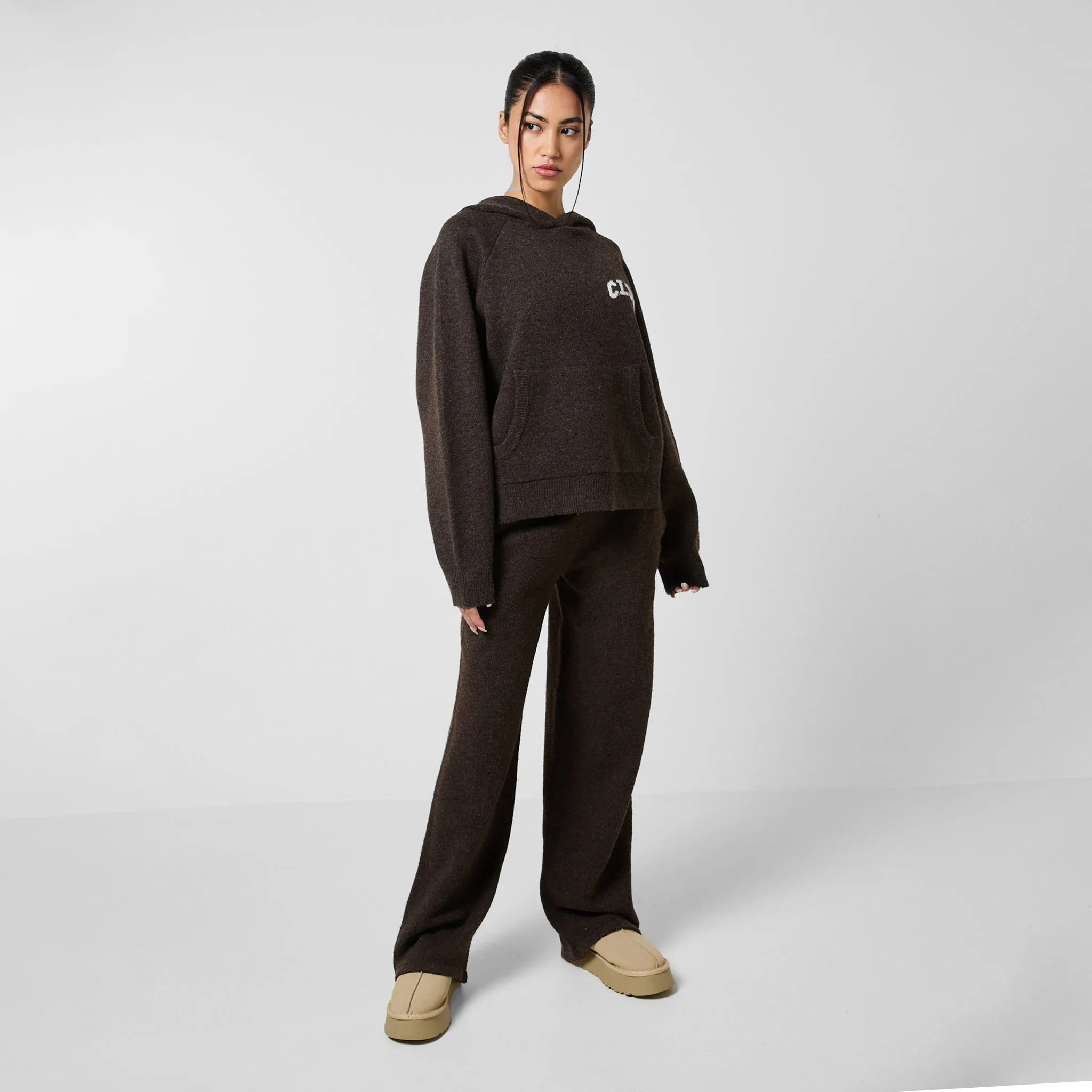 Knit CLSR Tracksuit | Brown Marl