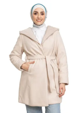 Latte Feather Double Face Jacket